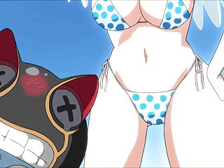 狂野他妈的后，婊子在山雀上获得了完美的射精